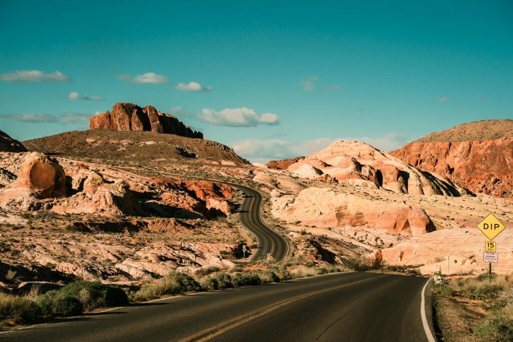 A scenic view of Nevada's diverse terrain, highlighting challenging driving conditions. — Nevada car insurance rates