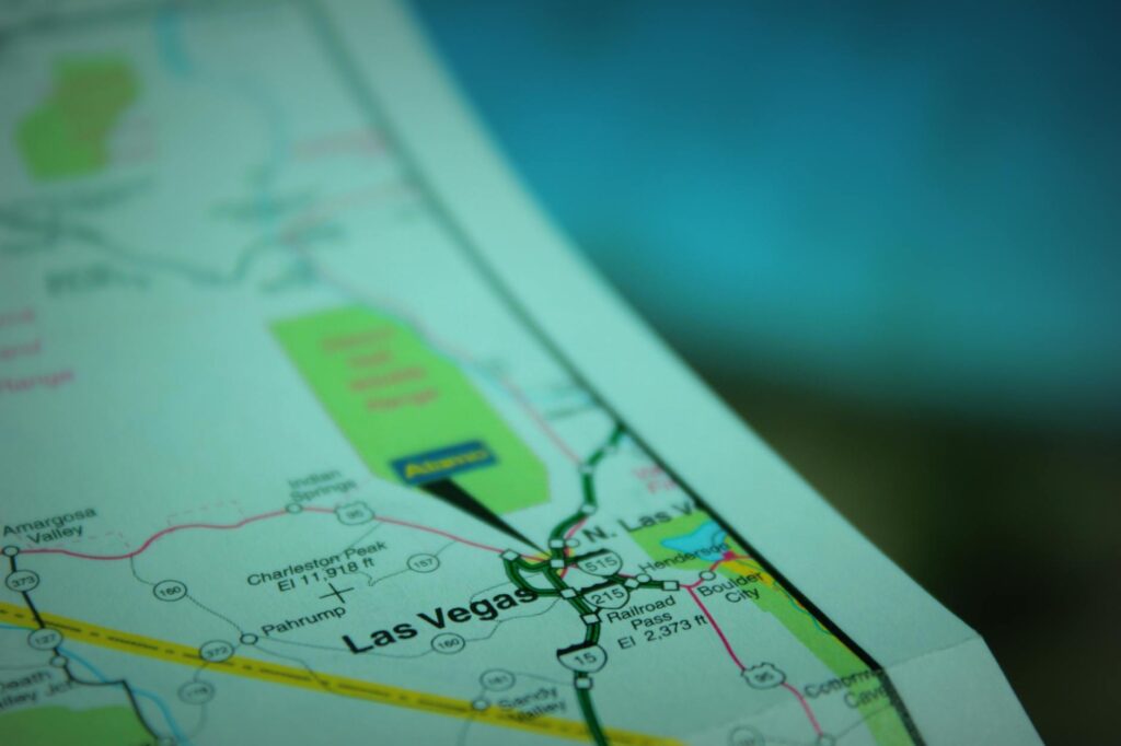 A map highlighting regions in Nevada with varying car insurance rates. — best car insurance Nevada 2026