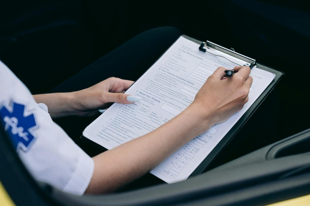 An example of an accident report form specific to Nevada. — after car accident Nevada