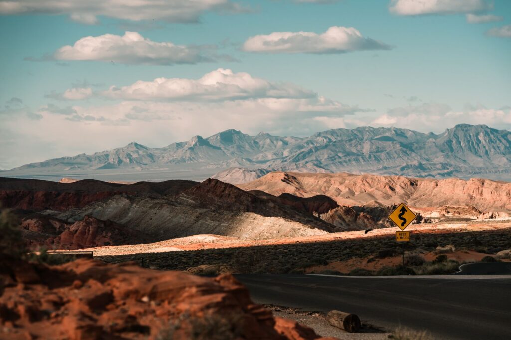 A map of Nevada highlighting different climate zones and their insurance implications related to Nevada car insurance weather impact.