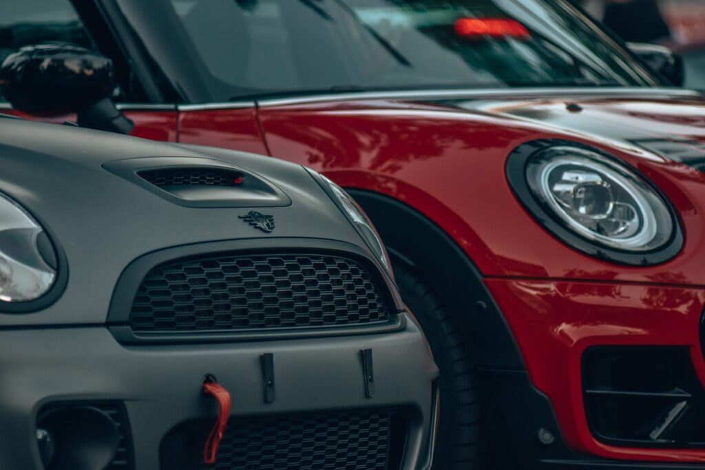 image of a car in various colors illustrating the red car myth — Nevada car insurance myths