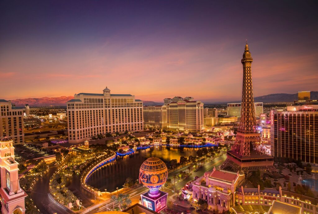 A photo of Las Vegas showcasing urban density and its impact on insurance — Nevada geography car insurance rates