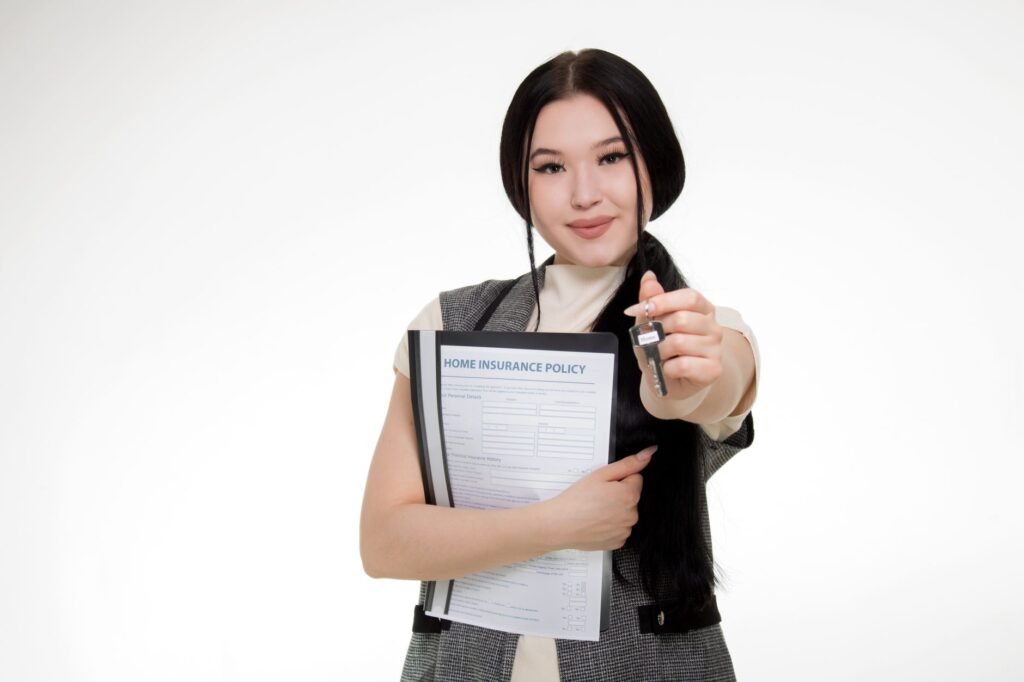 An image of a new driver receiving their insurance policy documents. — best car insurance new drivers Nevada