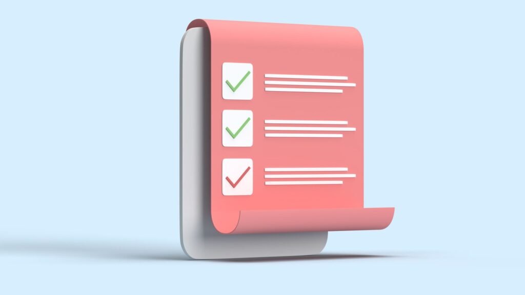 Image of a checklist for post-accident steps. — after car accident Nevada insurance