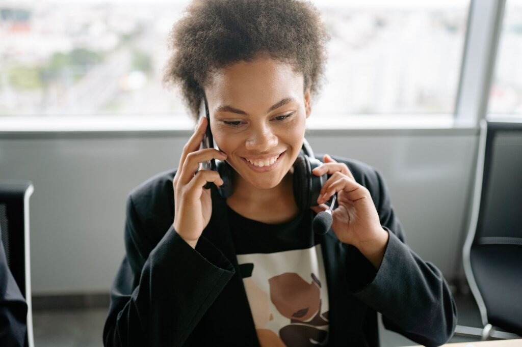Photo of a person on the phone with an insurance agent — car accident insurance Nevada