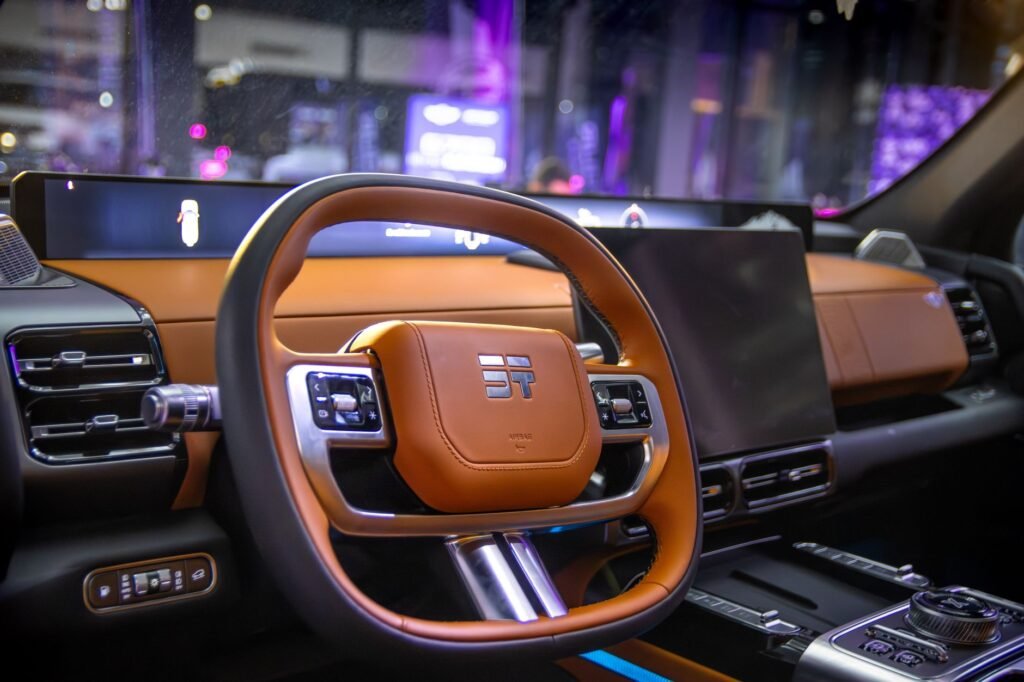 An illustration depicting telematics technology in vehicles — usage-based car insurance Nevada