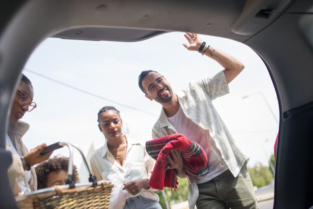 An image showing a happy family with their car, symbolizing the importance of good insurance. — car insurance companies …