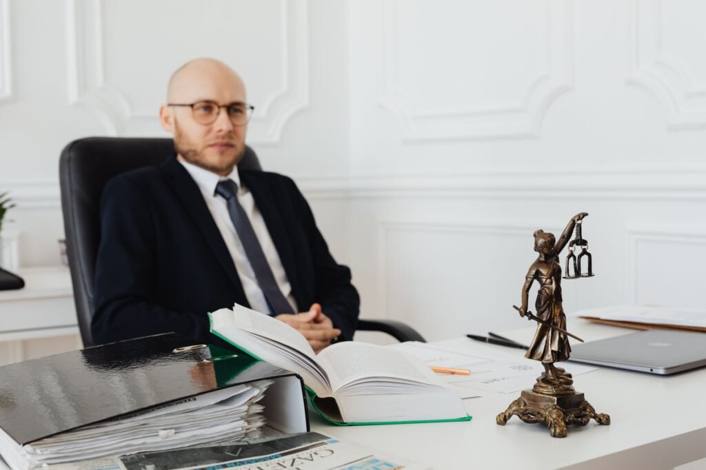 Image of a lawyer consulting with a client about an accident case. — after car accident Nevada